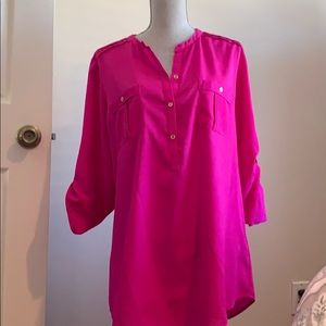 calvin klein tunic blouse